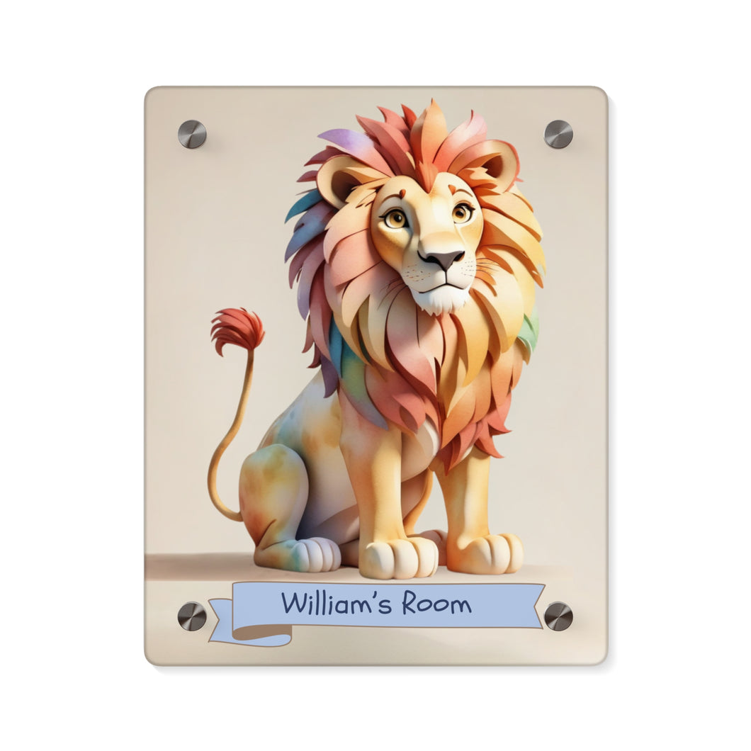 Majestic Paws: Personalized Lion Room Decor For Your Little King