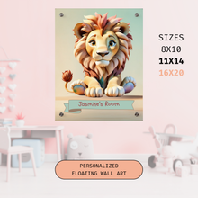 Load image into Gallery viewer, Majestic Paws: Personalized Lion Room Decor For Your Little Queen
