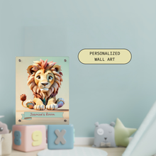 Load image into Gallery viewer, Majestic Paws: Personalized Lion Room Decor For Your Little Queen
