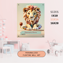 Load image into Gallery viewer, Majestic Paws: Personalized Lion Room Decor For Your Little Queen
