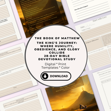 Load image into Gallery viewer, MATTHEW The King&#39;s Journey A 28-Day Devotional Bible Study
