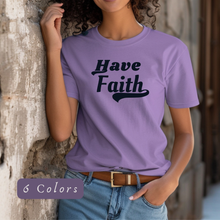 Load image into Gallery viewer, Have Faith Comfort Colors T-Shirt |Christian Bible Verse Graphic Bible Study Faith Tee Inspirational Motivational Gift VBS Shirts
