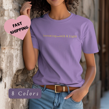Load image into Gallery viewer, Statement Tee Becoming...Salt &amp; Light Embroidered Shirt Comfort Colors®
