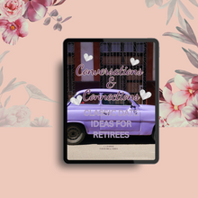 Load image into Gallery viewer, Conversations and Connections: Classic Date Ideas for Retirees Planner - Purple
