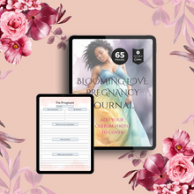 Load image into Gallery viewer, Blooming Love Personalized Pregnancy Journal
