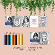 Load image into Gallery viewer, Queens of the World: Coloring Book Part 2 with Quotes
